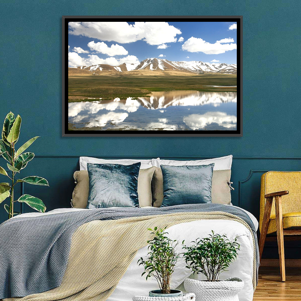 Song Kul Lake Reflection Wall Art