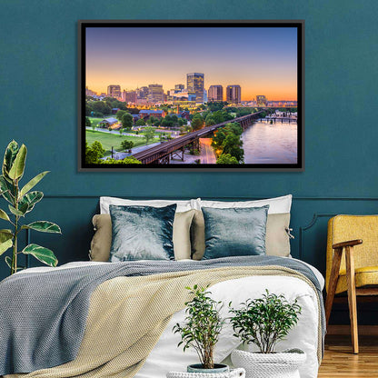 Richmond Skyline at Golden Hour Wall Art