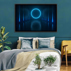 Glowing Neon Corridor Wall Art