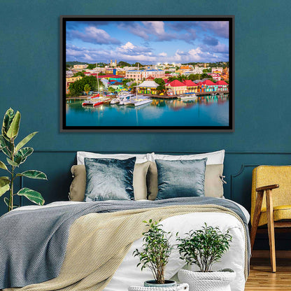 St. John’s Harbor at Golden Dusk Wall Art