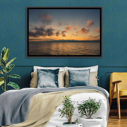 Lake Leman Golden Sunset Wall Art