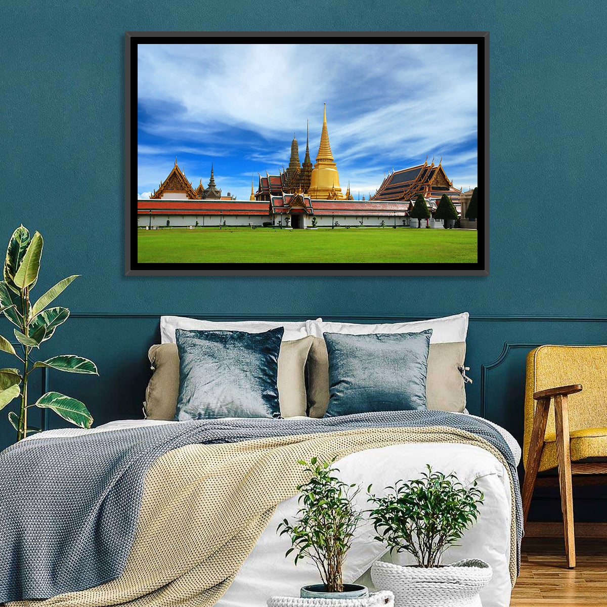 Golden Stupa at Wat Phra Kaew Wall Art