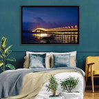 Suramadu Bridge at Dusk Wall Art