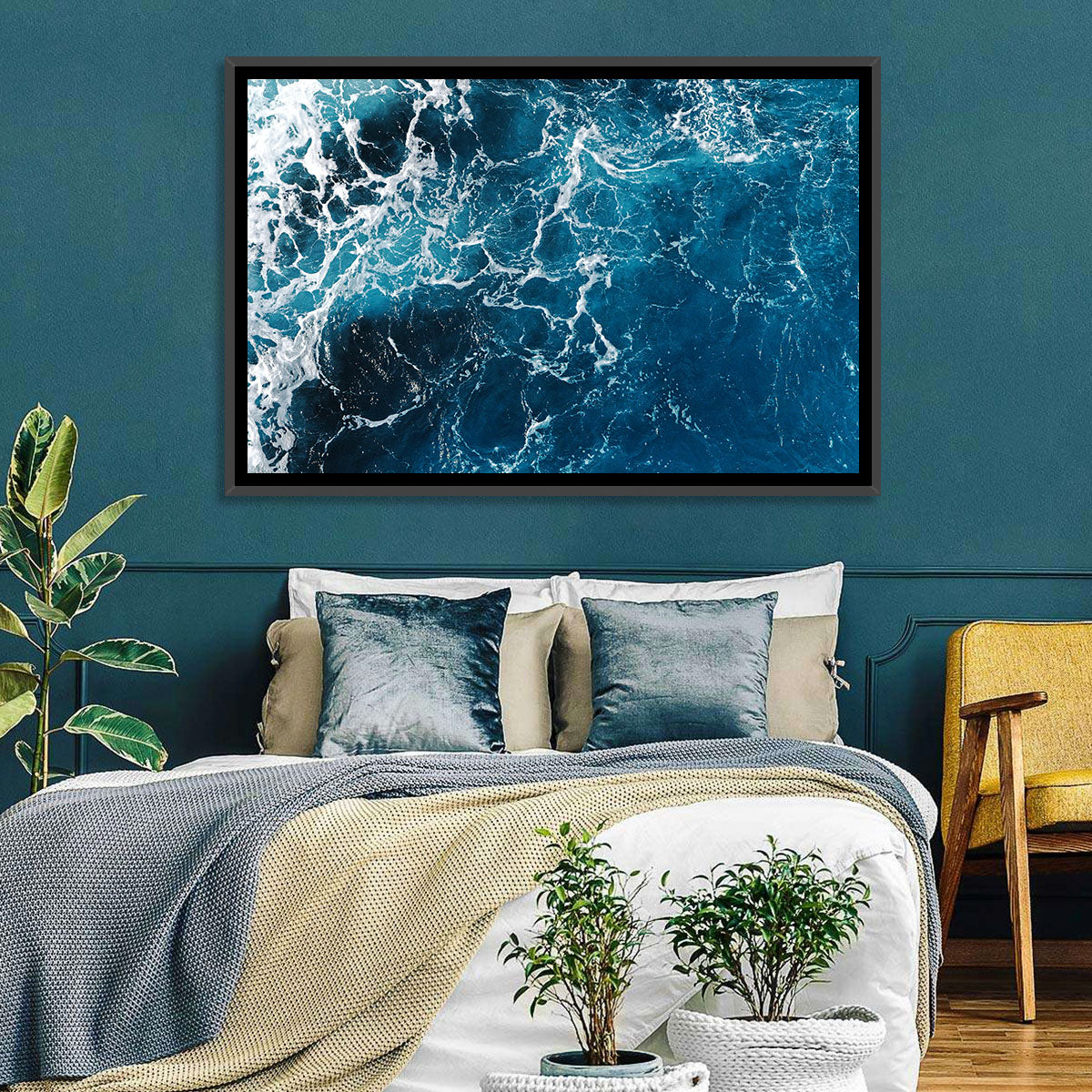 Aerial Sea Texture Wall Art