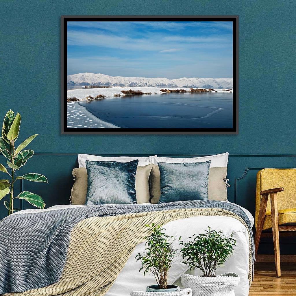 Lake Sevan Winter Landscape Wall Art