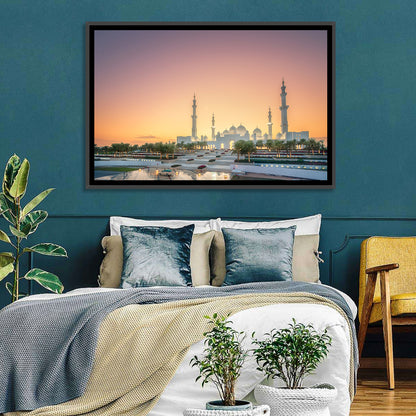 Sheikh Zayed Grand Mosque at Sunset Wall Art
