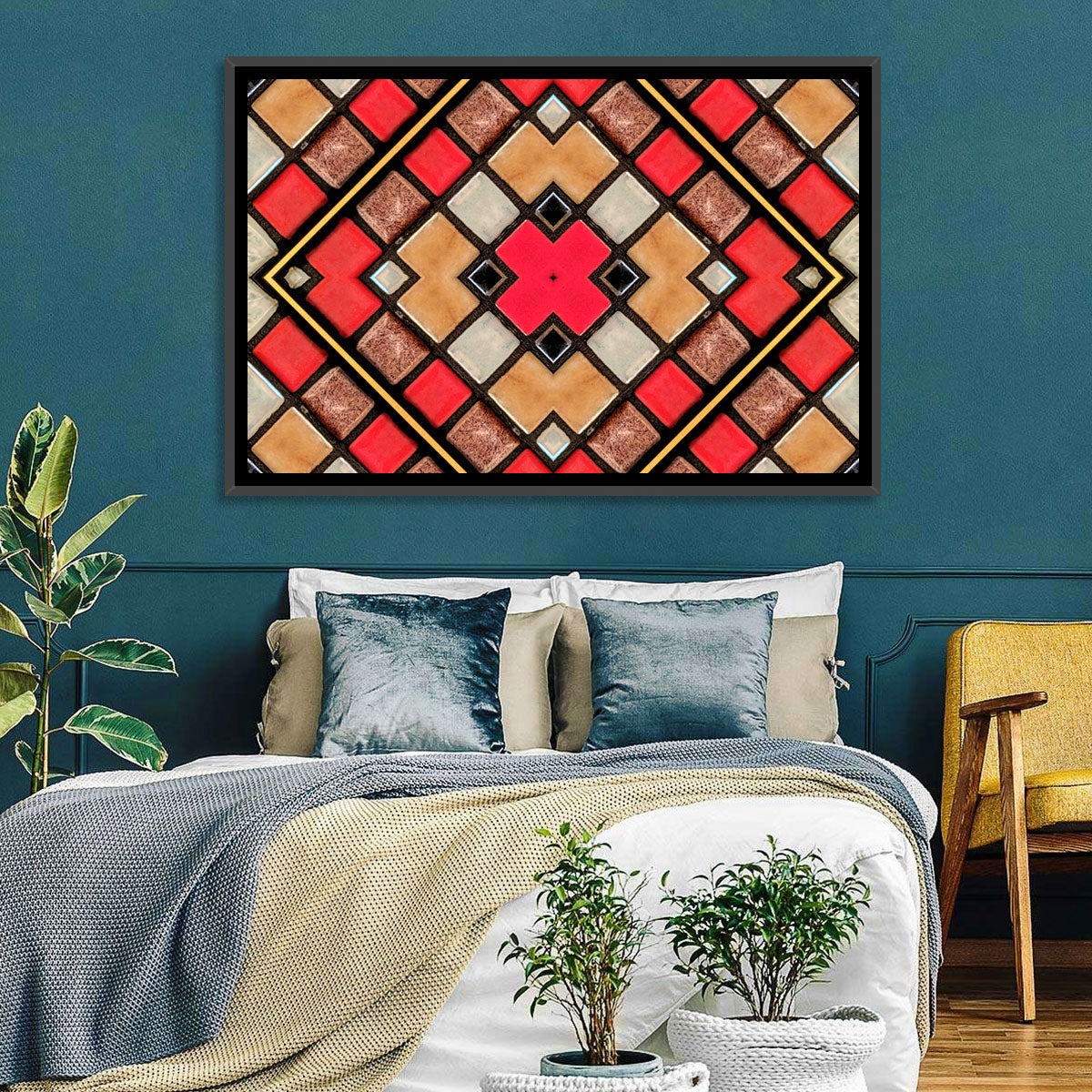 Connected Blocks Wall Art