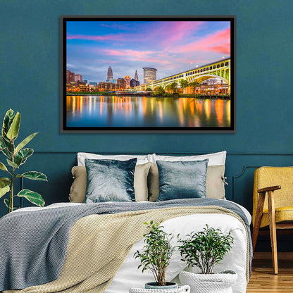 Cleveland Skyline at Dusk Wall Art