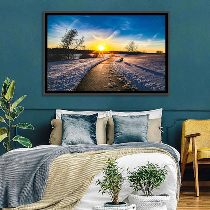 Lake Zorinsky Winter Sunrise Wall Art