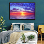 Bay Beach Sunset Wall Art