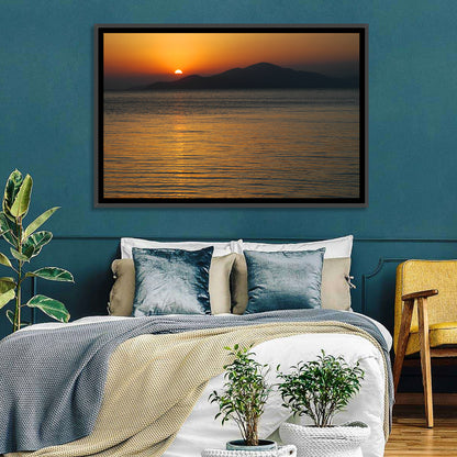 Lake Sevan Sunset Reflection Wall Art