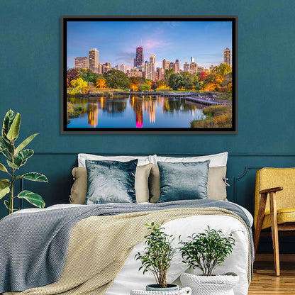 Chicago Skyline at Twilight Wall Art