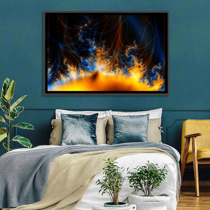 Solar Flare Fractal Flame Wall Art