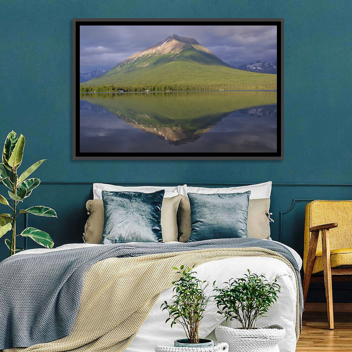 Mount Tanalian from Lake Clark Wall Art