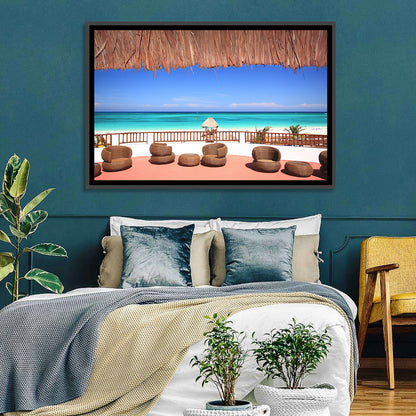 Beach Resort Balcony View Wall Art