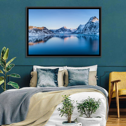 Snowy Lofoten Reflection Wall Art