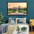 Des Moines Golden Hour Skyline Wall Art