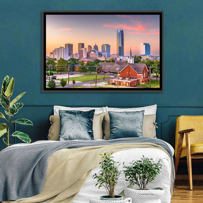 Oklahoma City Golden Hour Skyline Wall Art