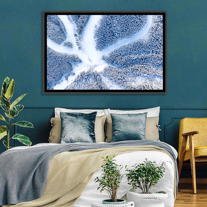 Birds-eye Ski Resort Landscape Wall Art