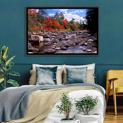 New Hampshire Autumn Stream Wall Art