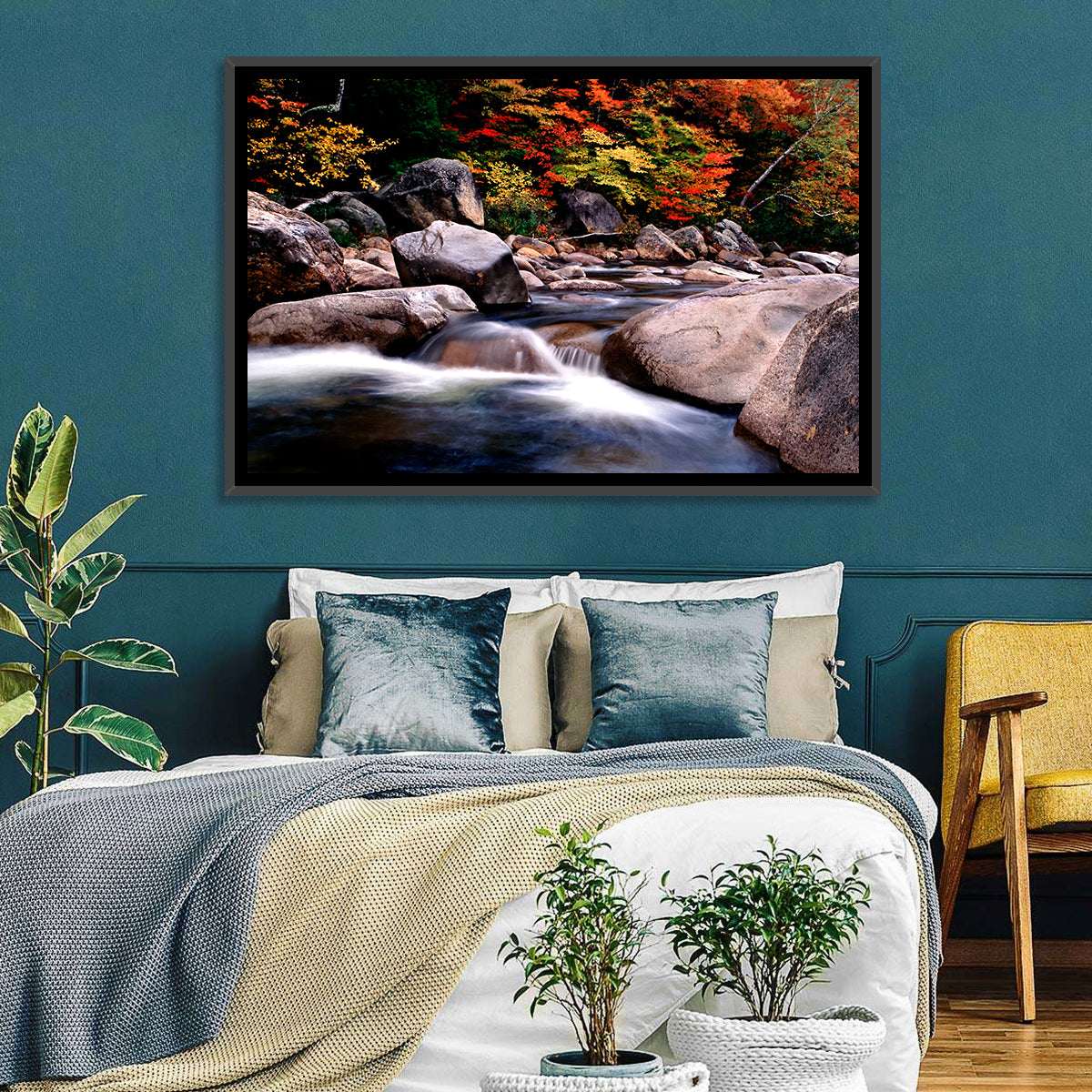 New Hampshire Autumn Stream Wall Art