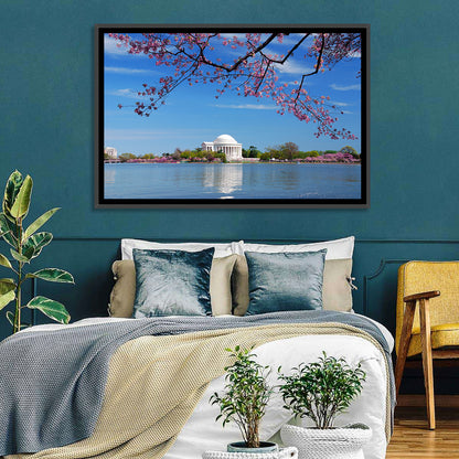 Thomas Jefferson Memorial with Cherry Blossoms Wall Art