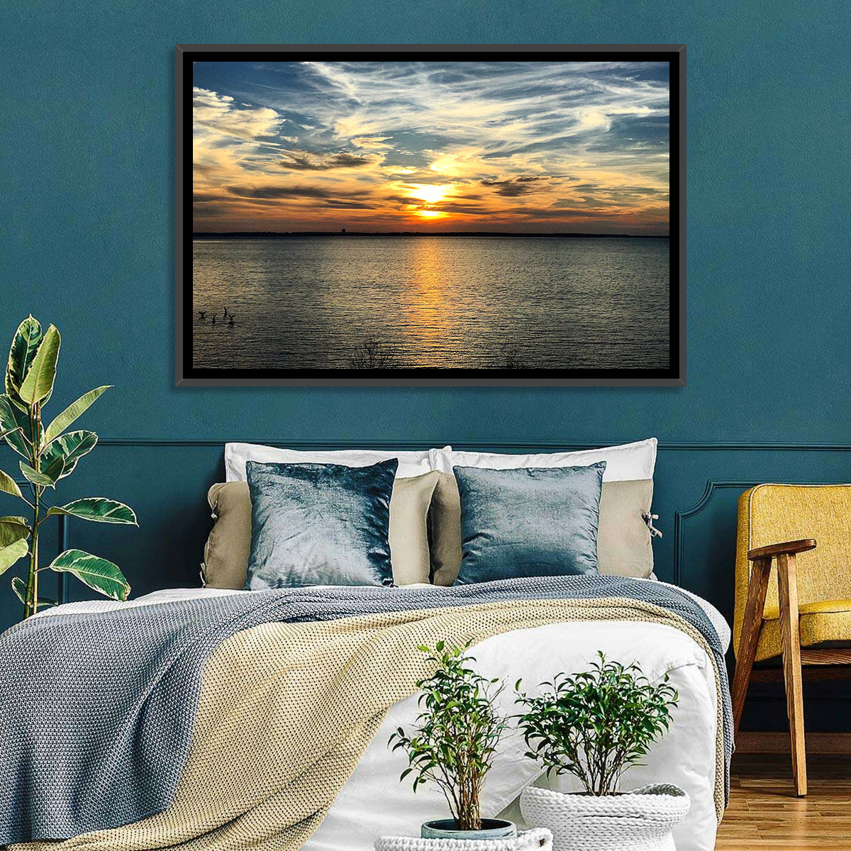 Texoma Lake Sunset Wall Art