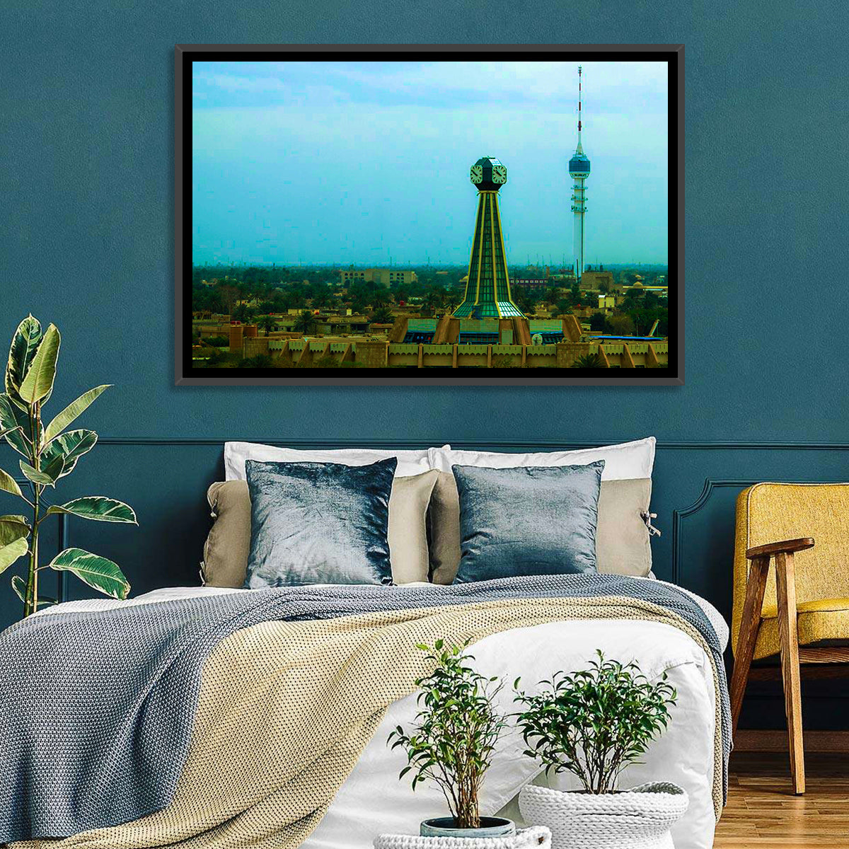 Baghdad Clock Tower Cityscape Wall Art