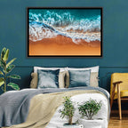 Aerial Beach Waves Wall Art