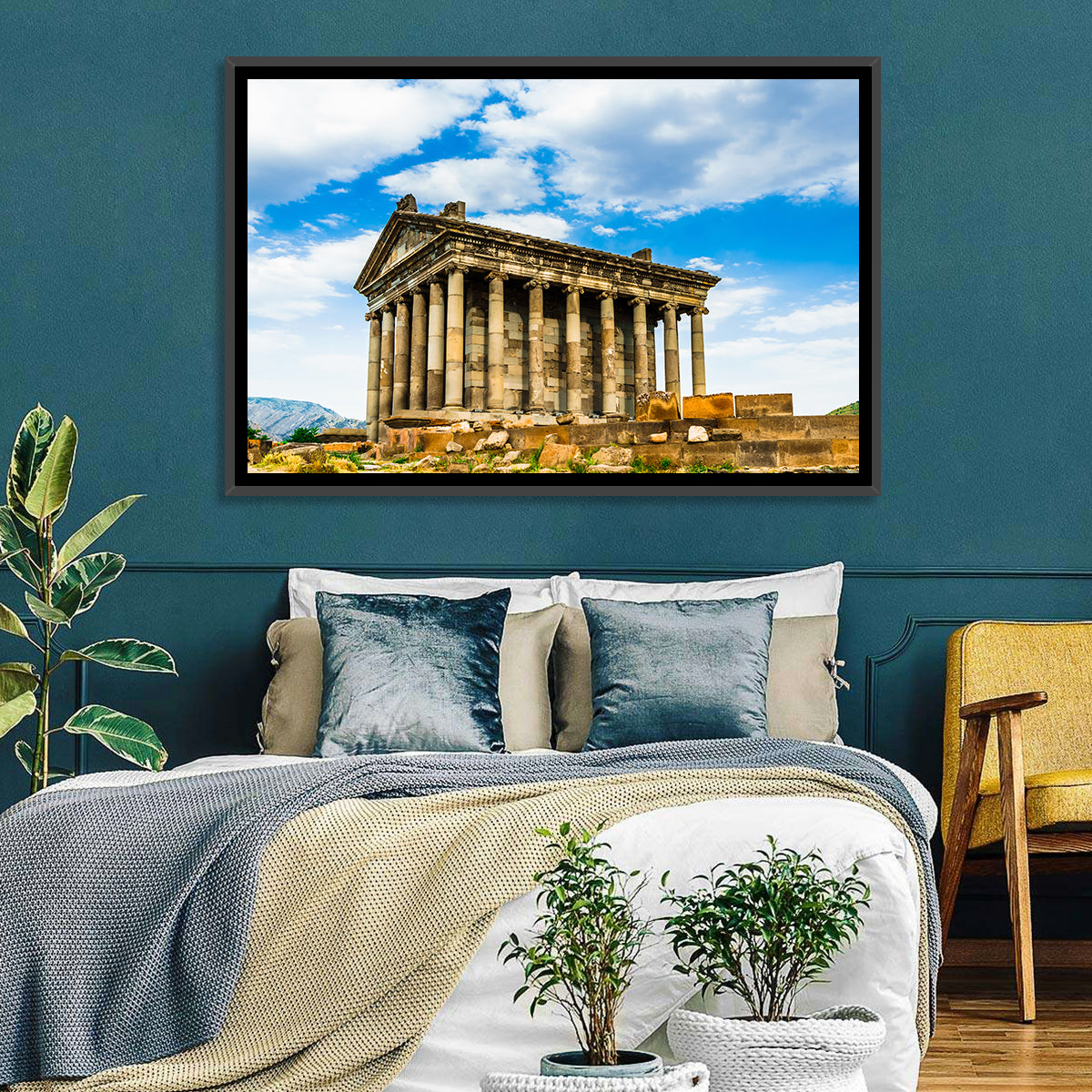 Temple of Garni Vintage Landscape Wall Art