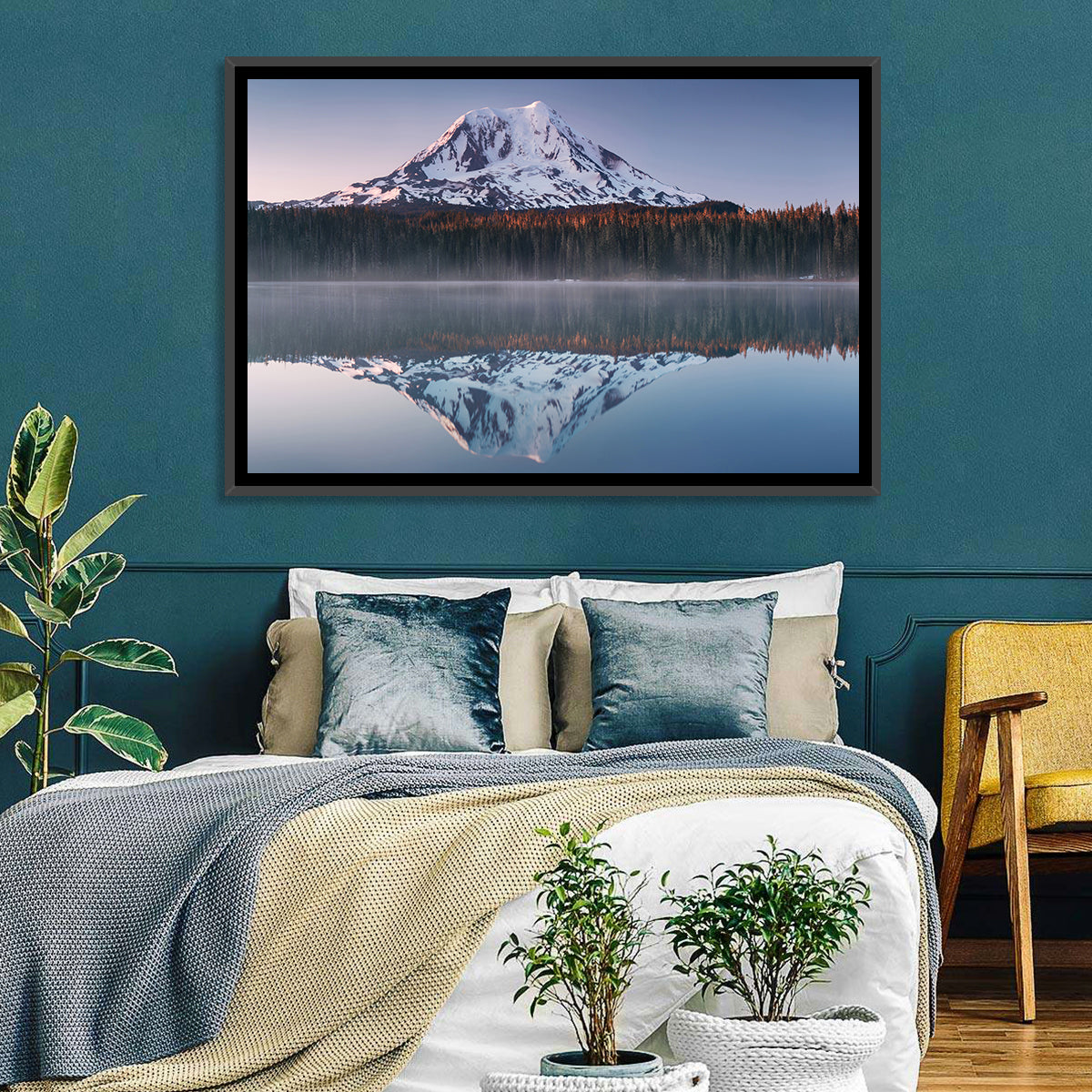 Mount Adams Sunrise Reflection Wall Art