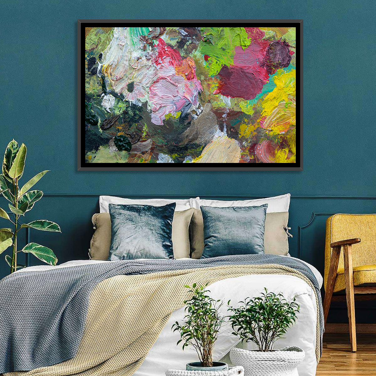 Hand Drawn Abstract Palette Wall Art
