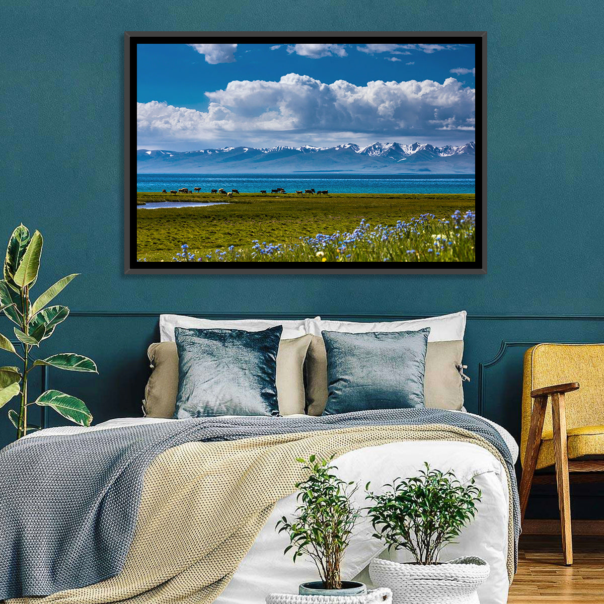Song Kol Wildflower Shore Wall Art