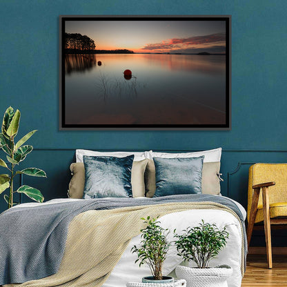 Lake Lanier Buoys at Sunset Wall Art