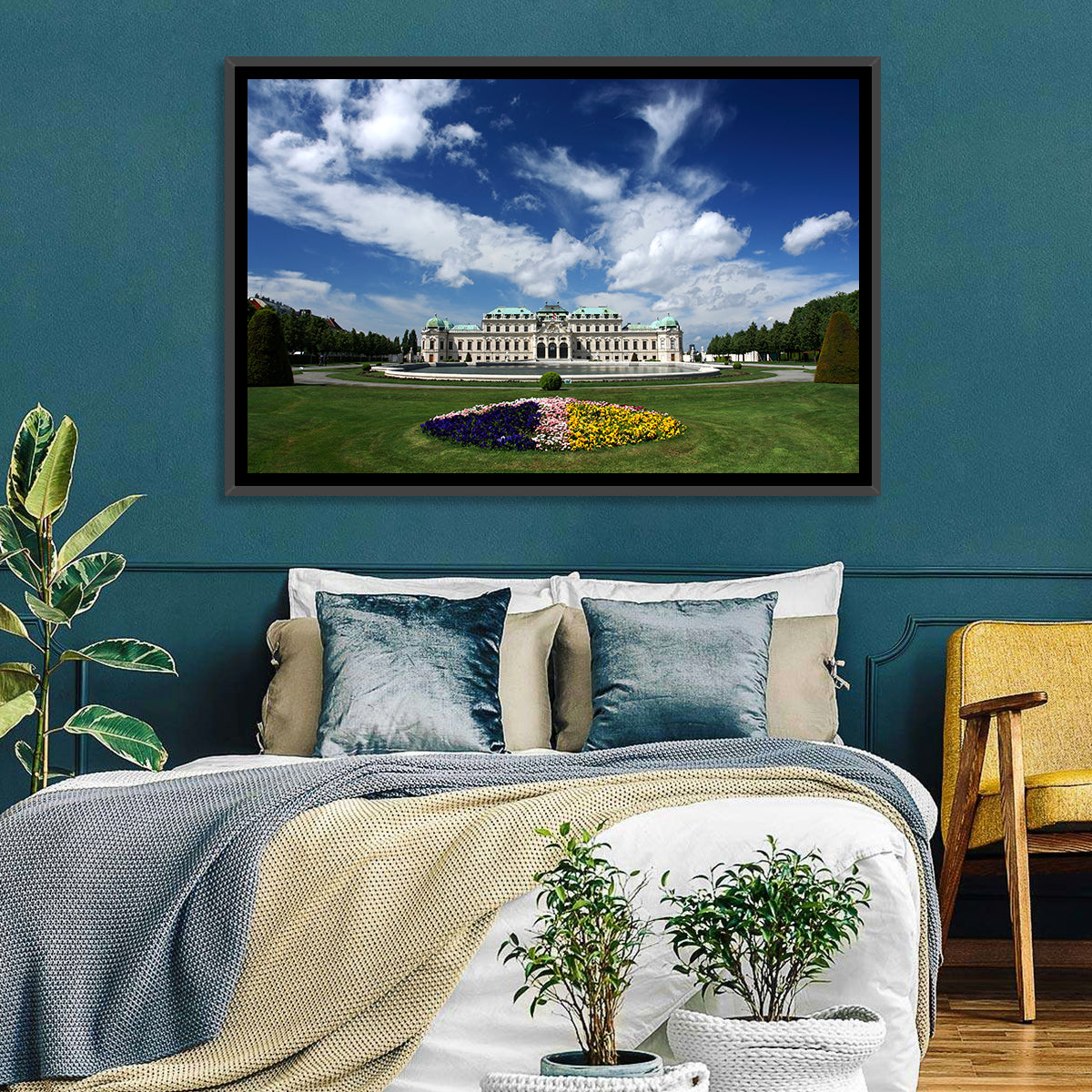 Upper Belvedere Palace Vienna Wall Art in a room, landscape