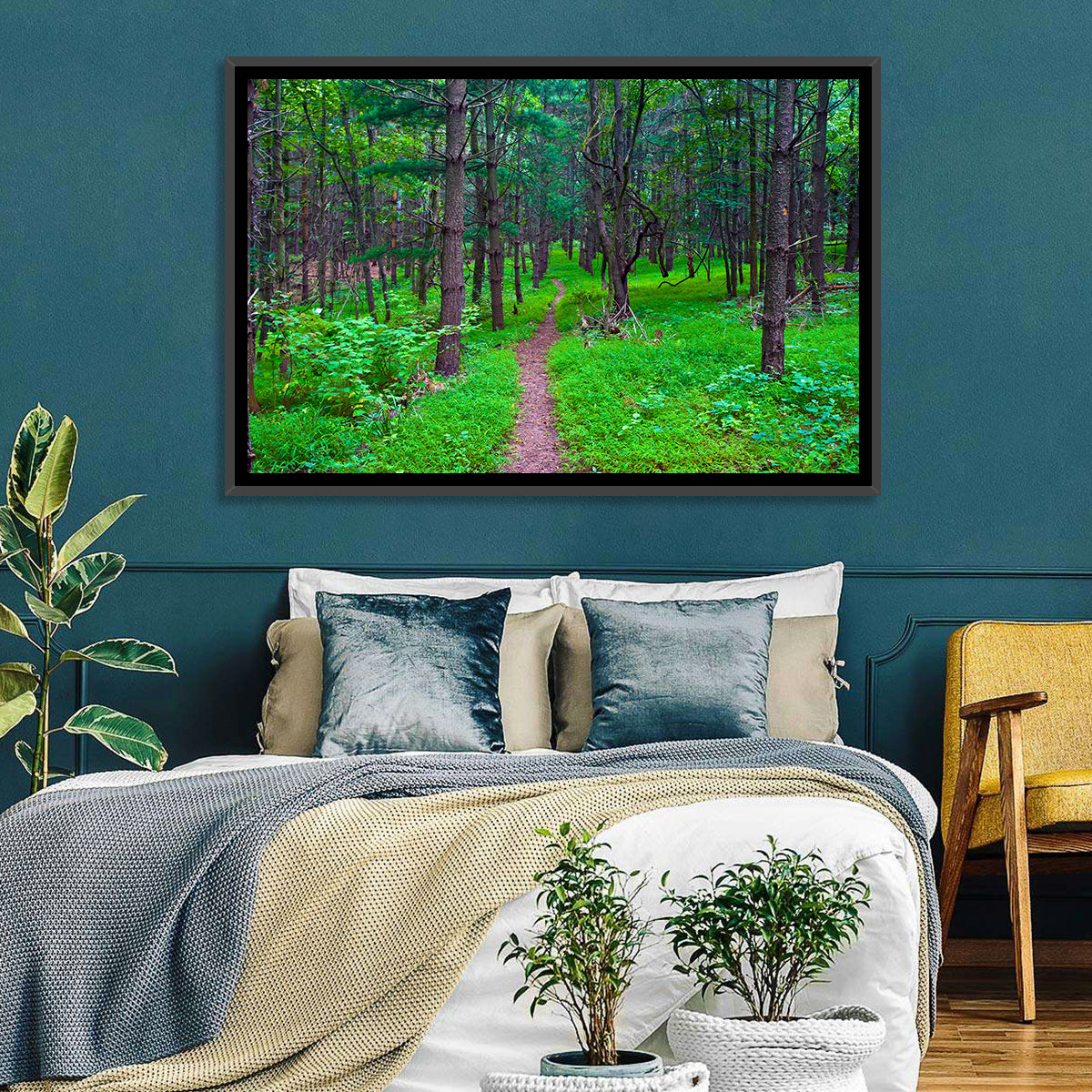 Lush Virginia Forest Trail Wall Art