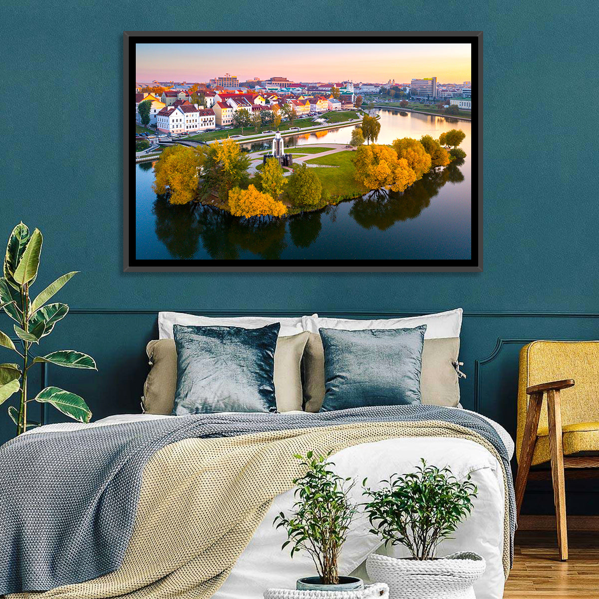 Minsk Island of Tears Golden Dusk Wall Art