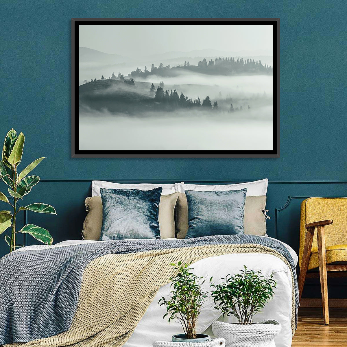 Foggy Carpathian Landscape Wall Art