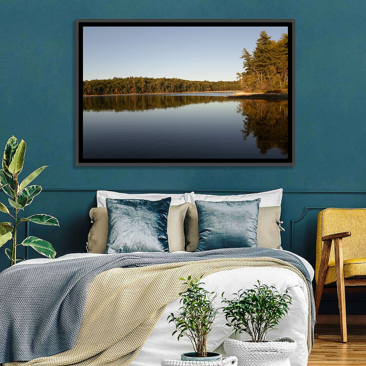 Walden Pond Reflection Wall Art