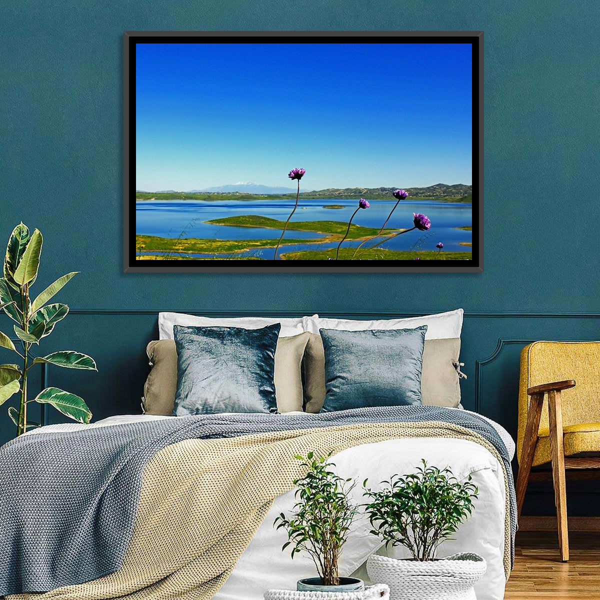 Lake Mathews Wildflower View Wall Art