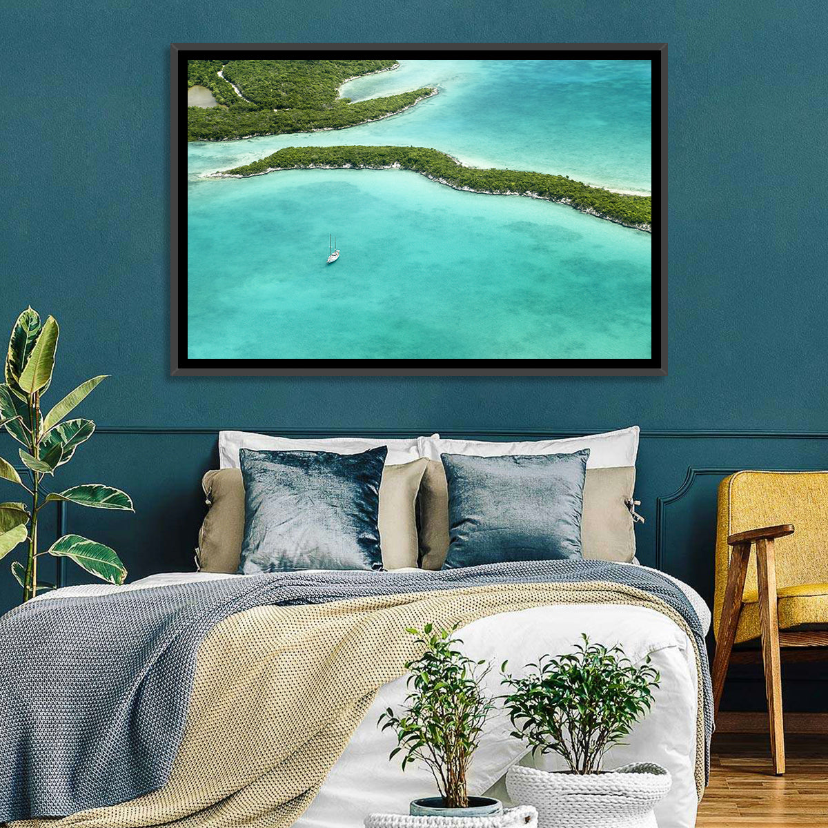 Turquoise Bahamas Islands Wall Art