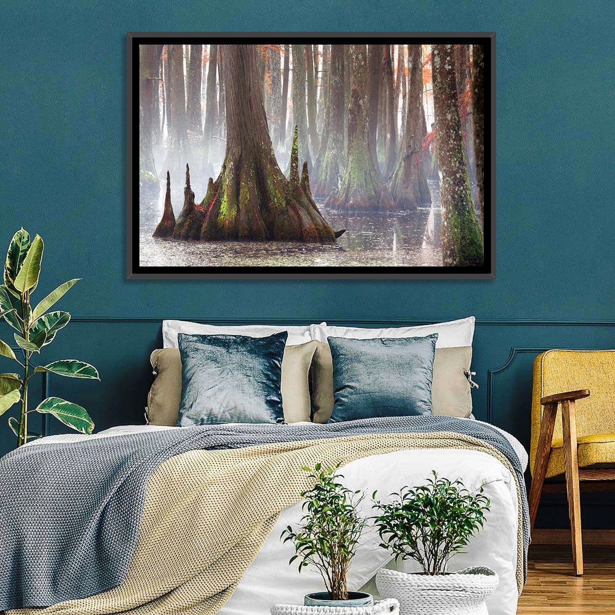 Chicot State Park Morning Fog Wall Art