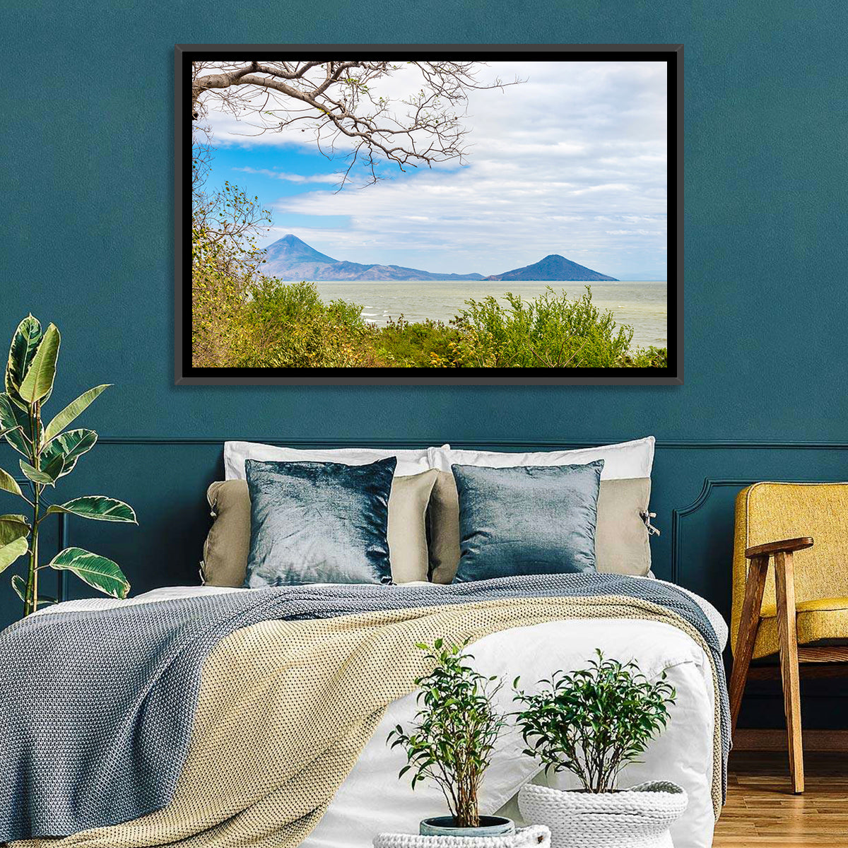 Xolotlan Lake Wall Art in a room, landscape