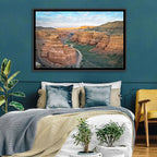 Charyn Canyon at Golden Hour Wall Art