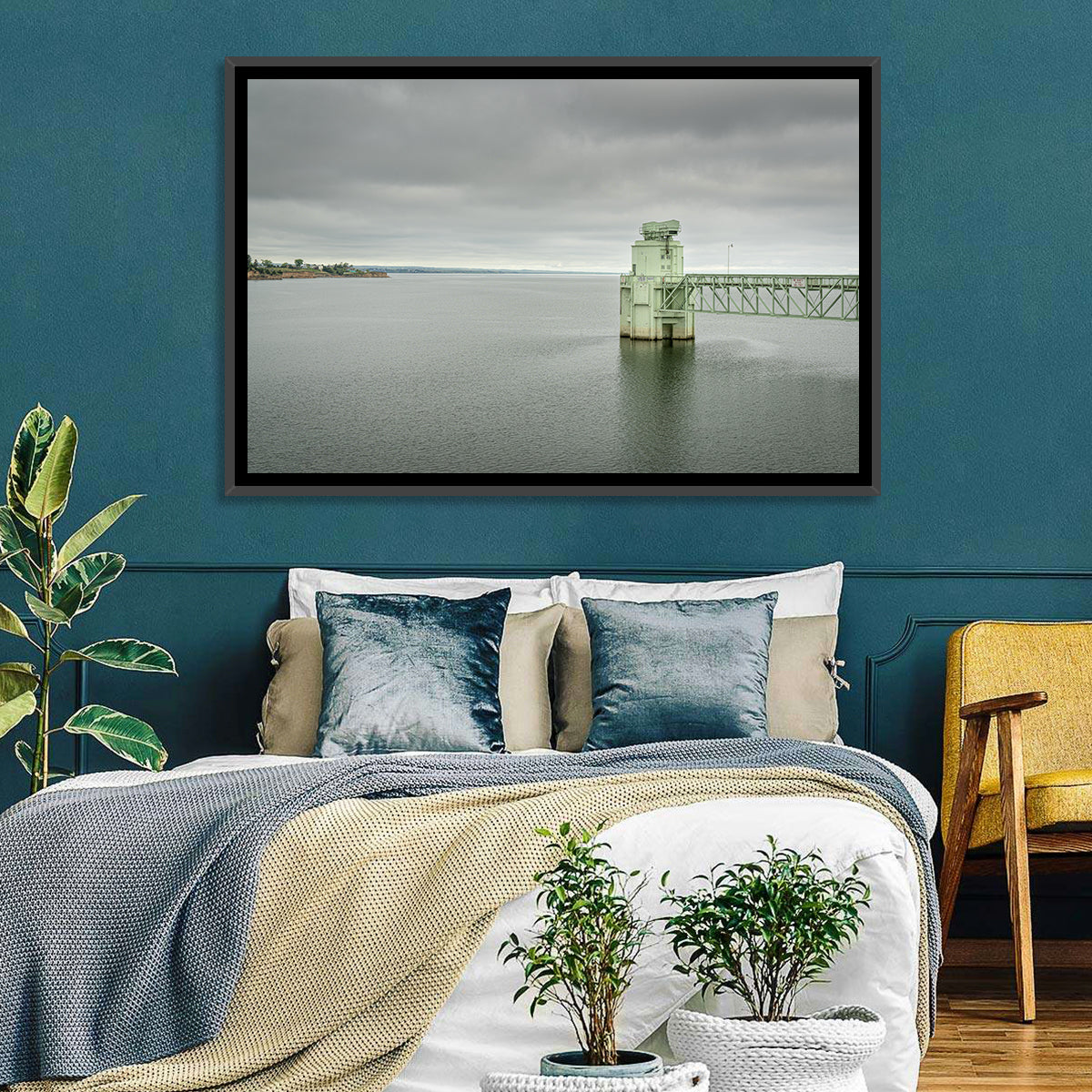 Lake Mcconaughy Intake Tower Wall Art