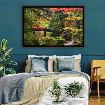 Rinoji Temple Autumn Garden Wall Art