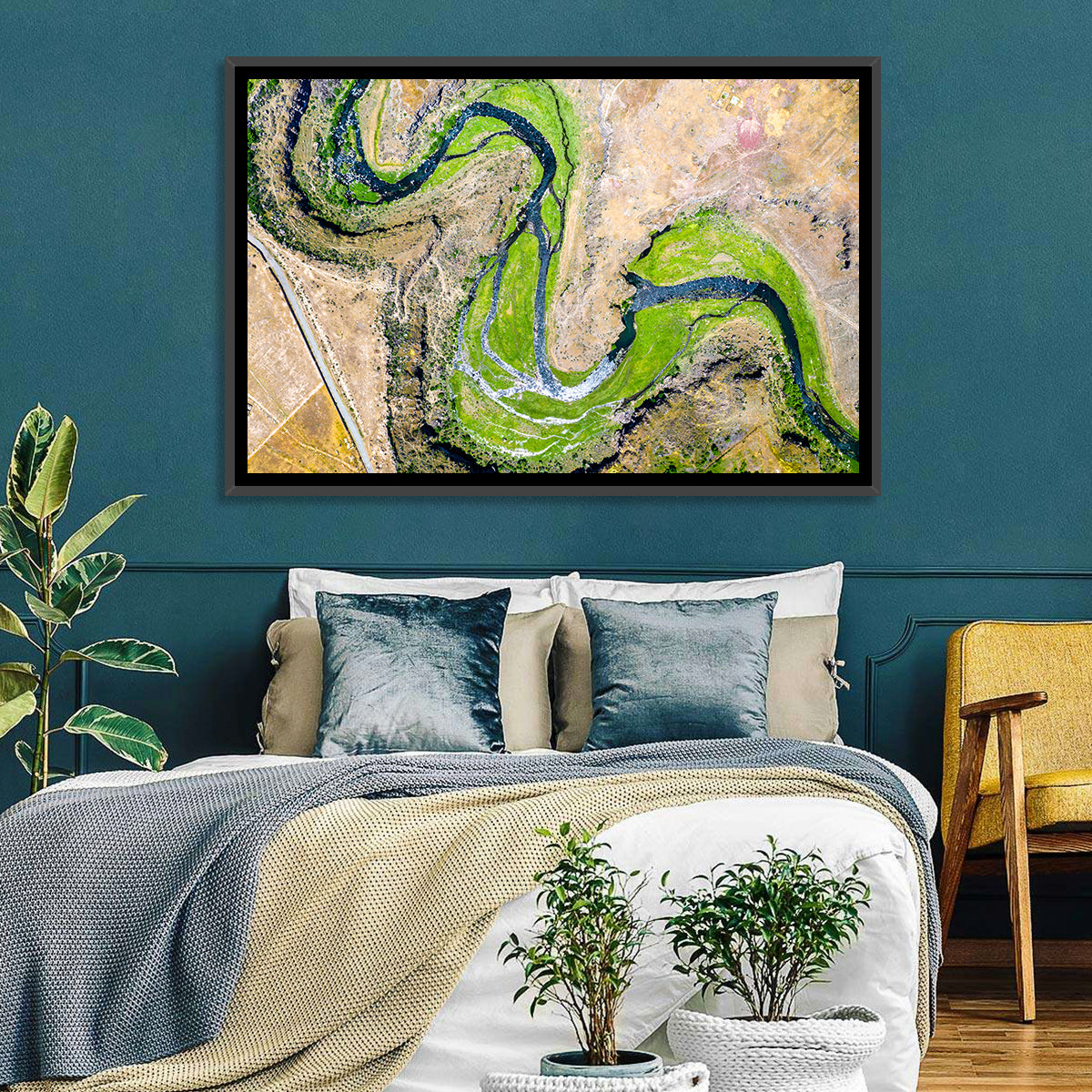 Kasagh River Valley Aerial Wall Art