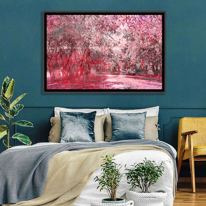 Pink Autumn Pathway Wall Art