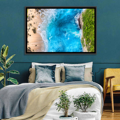 Aerial Sea Beach Wall Art