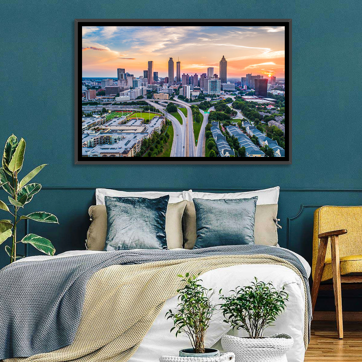 Downtown Atlanta Skyline Wall Art